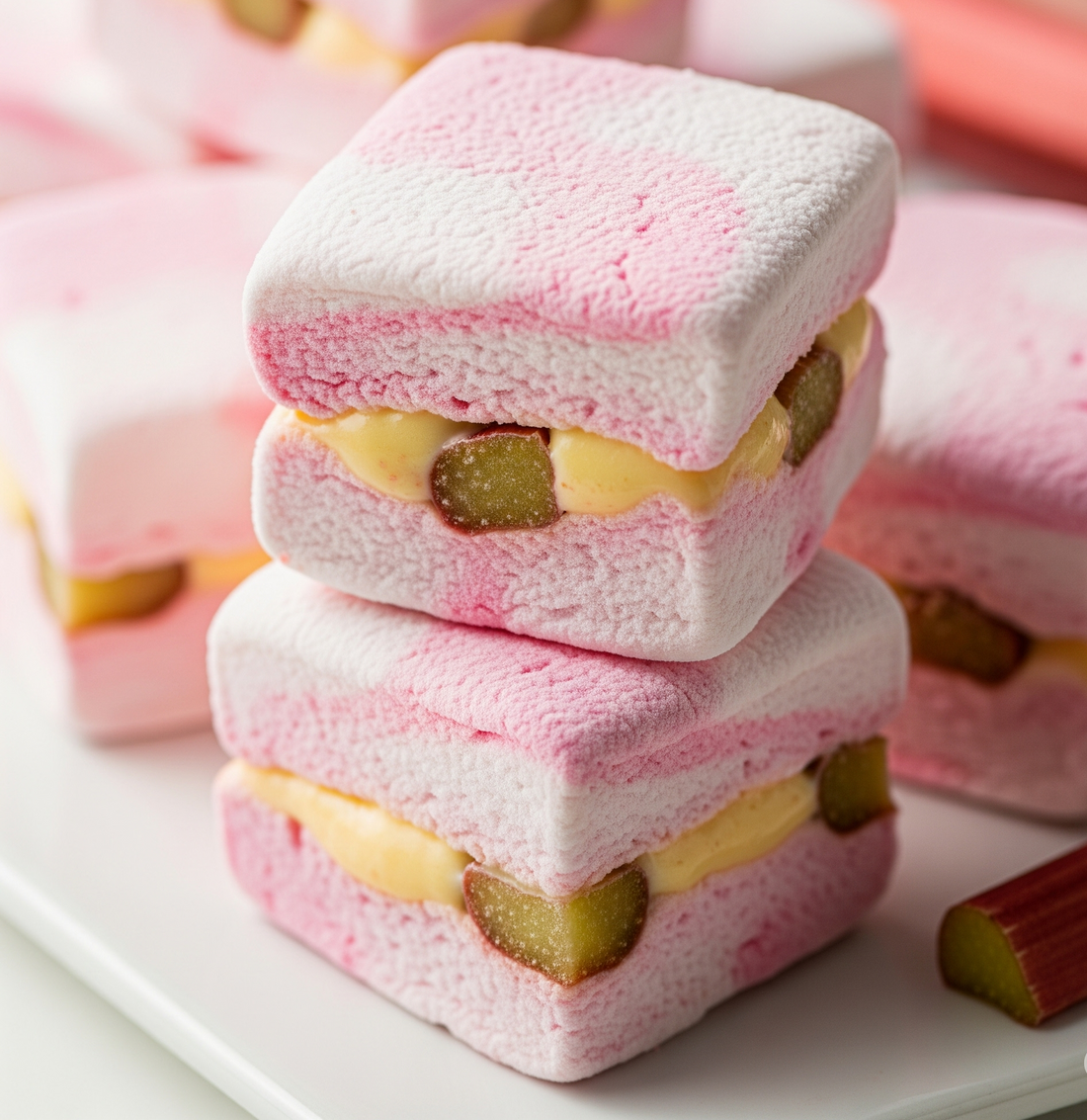 Rhubarb and Custard Marshmallows: A Taste of Nostalgic Delight! - Fairy Candy UK - Handmade Marshmallows, Boiled Sweets & Fruit Leather