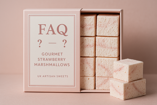 Gourmet marshmallows UK, 10 faq: Strawberry Bliss