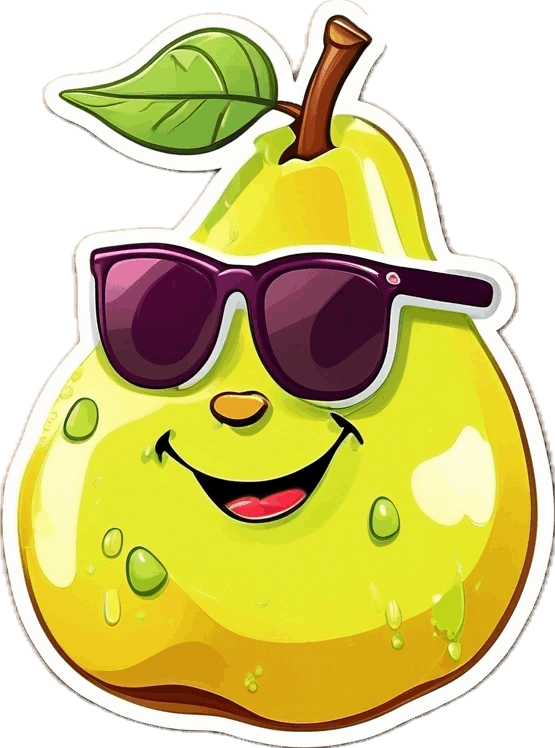 Pear lollipop - natural ingredients