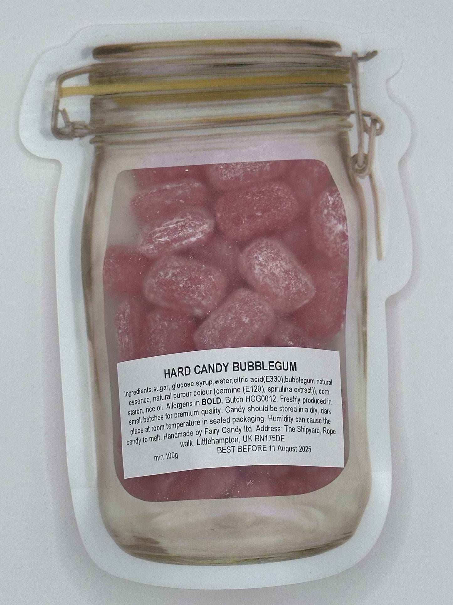 Bubblegum boiled sweets, handmade candy, drop candy, natural sweets, rock candy Bonbon Snack