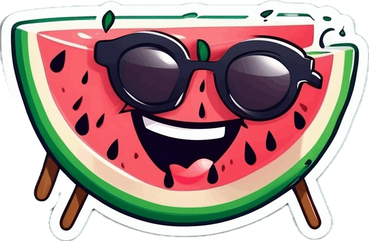 Watermelon lollipop - natural ingredients - Fairy Candy UK - Handmade Marshmallows, Boiled Sweets & Fruit Leather