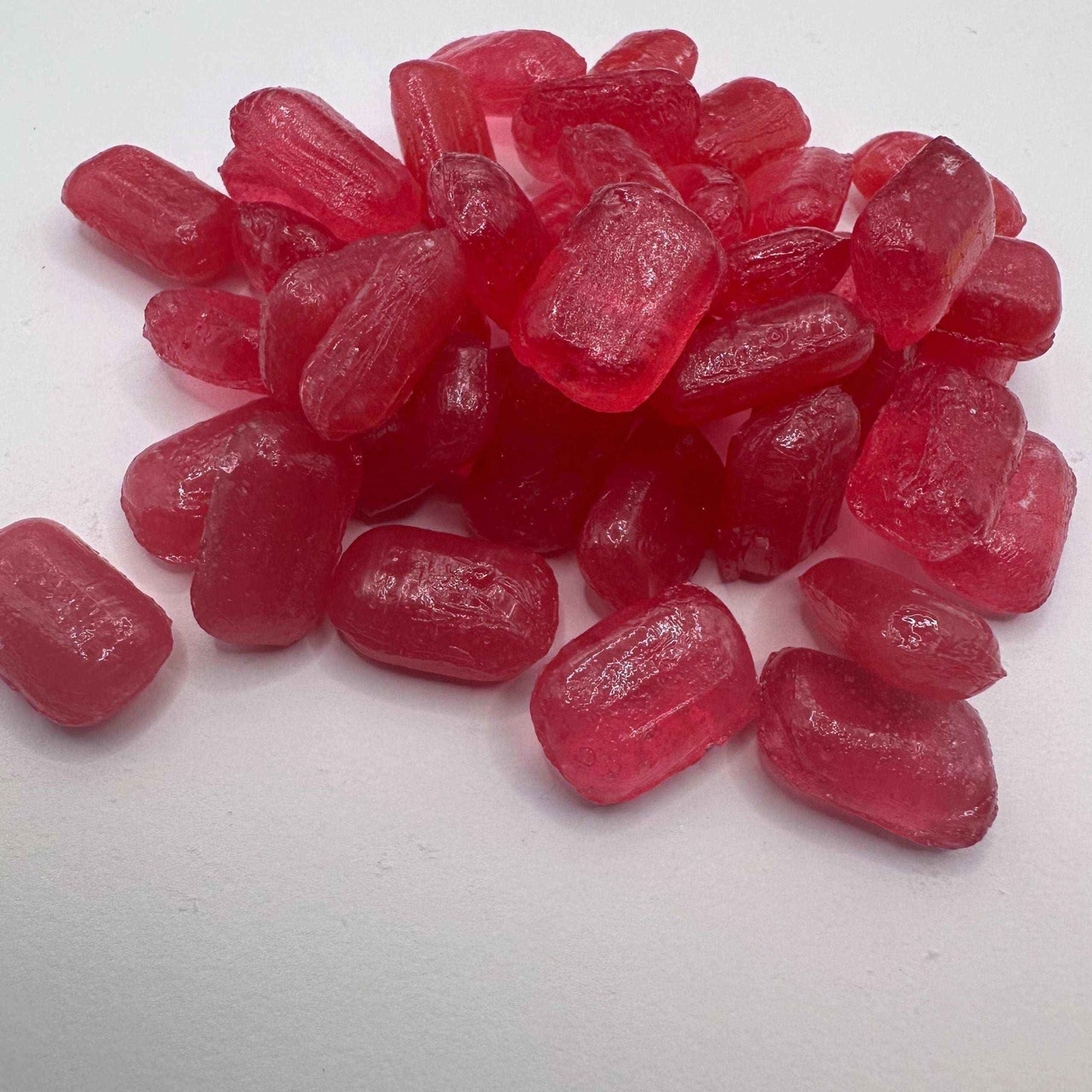 Hard Candy Cherry boiled sweets, handmade candy, drop candy, natural sweets, rock candy Bonbon Snack flings pink white sack old fashioned treats popping candy old fashioned