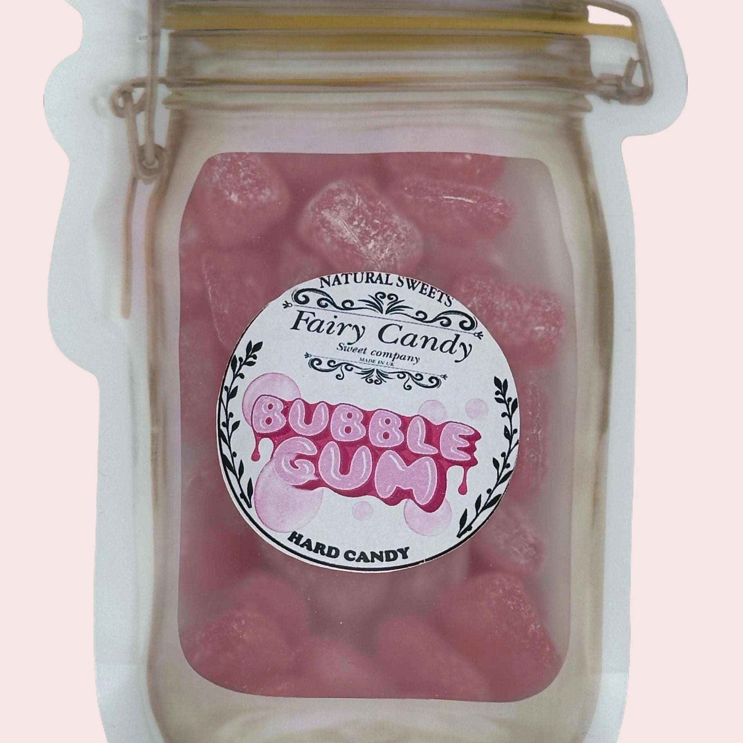 Bubblegum boiled sweets, handmade candy, drop candy, natural sweets, rock candy Bonbon Snack