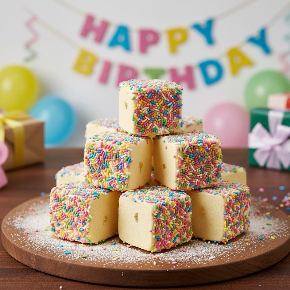 Birthday Cake Marshmallows | Handmade Marshmallows