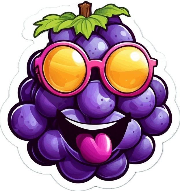 Grape lollipop - natural ingredients