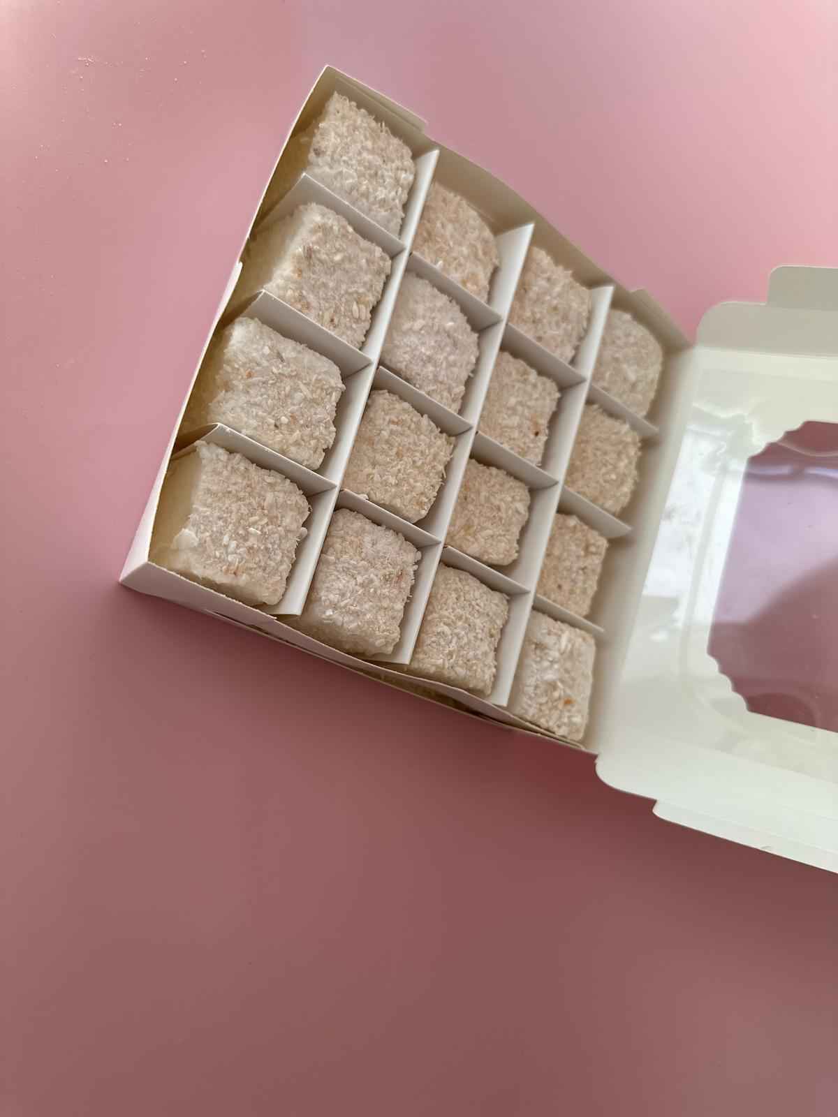 Gourmet Marshmallows COCONUT Gift Edition handmade gluten free personalised gift - Fairy Candy UK - Handmade Marshmallows, Boiled Sweets & Fruit Leather