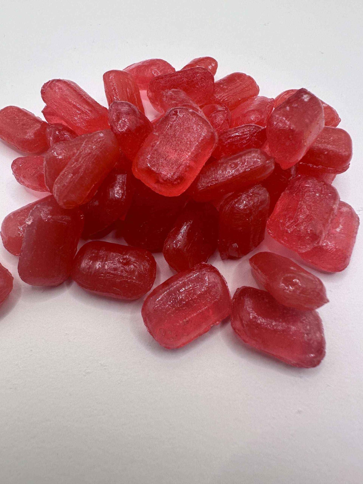 Hard Candy Cherry boiled sweets, handmade candy, drop candy, natural sweets, rock candy Bonbon Snack flings pink white sack old fashioned treats popping candy old fashioned