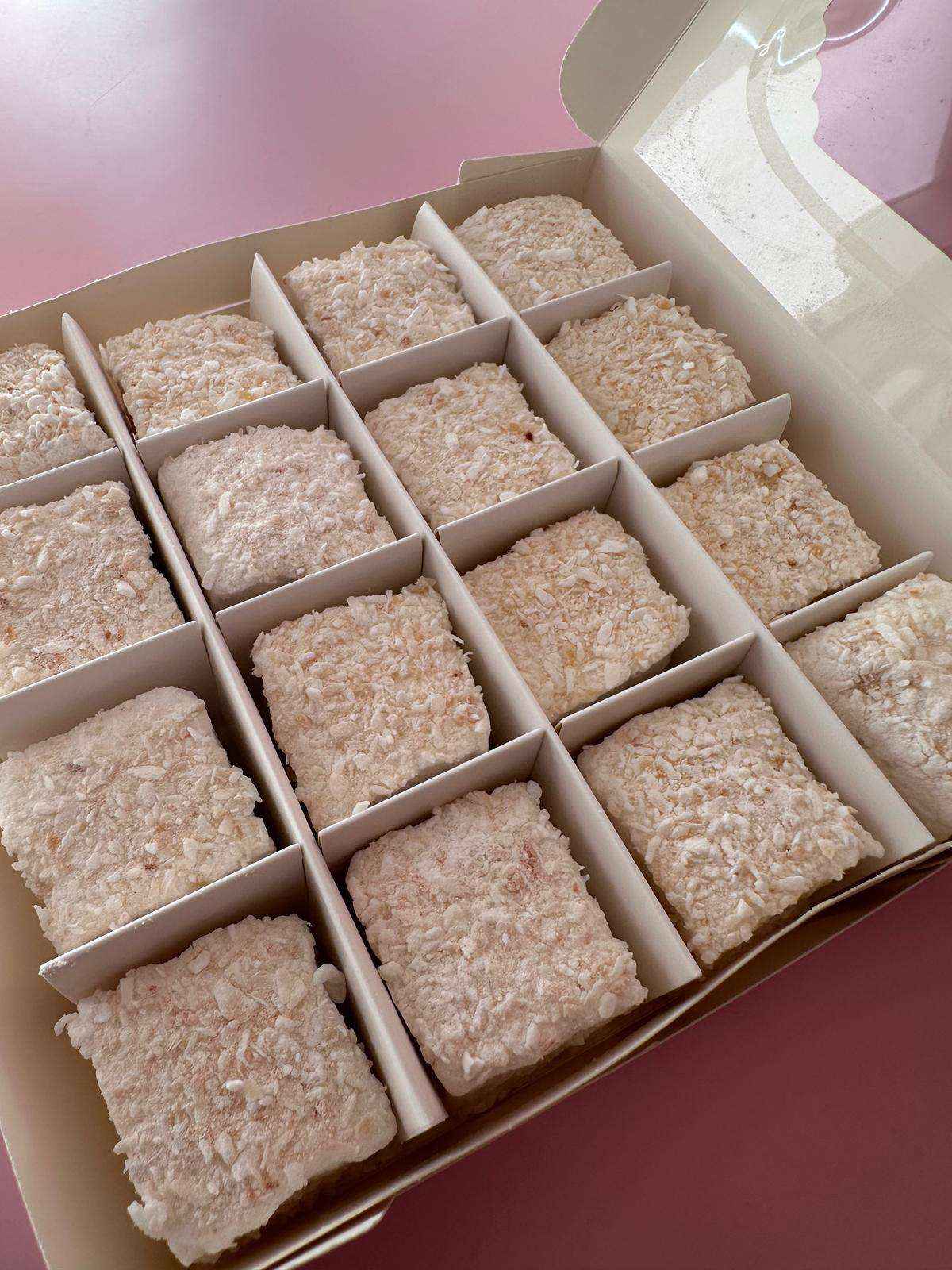 Gourmet Marshmallows COCONUT Gift Edition handmade gluten free personalised gift - Fairy Candy UK - Handmade Marshmallows, Boiled Sweets & Fruit Leather