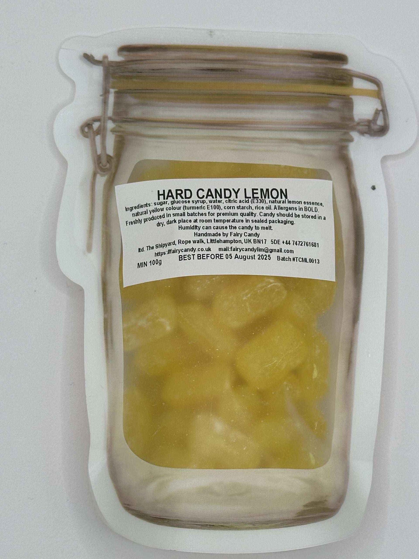 Travel Candy: Lemon Natural Sweets Hard Candy - - old fashioned hard candy sweets gourmet sweets, candy melts, sweets gourmet swisher sweets hard candy fruit snacks