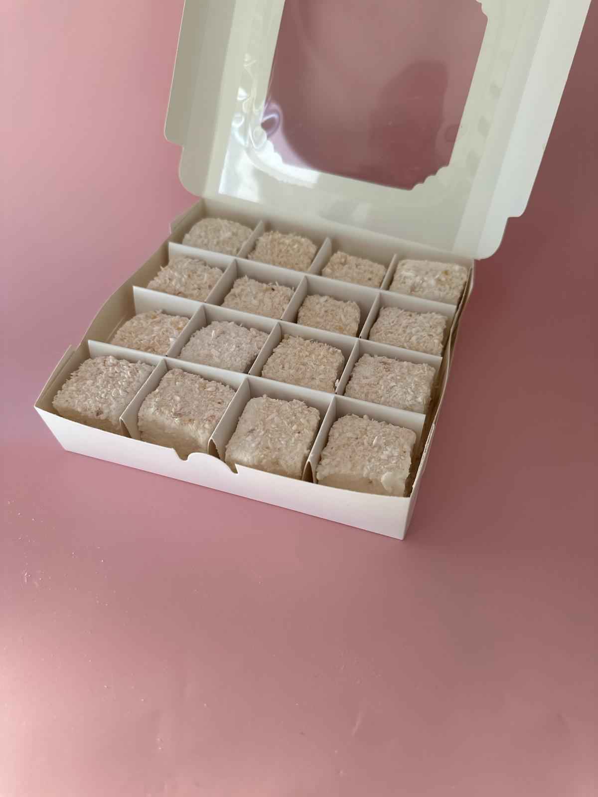 Gourmet Marshmallows COCONUT Gift Edition handmade gluten free personalised gift - Fairy Candy UK - Handmade Marshmallows, Boiled Sweets & Fruit Leather