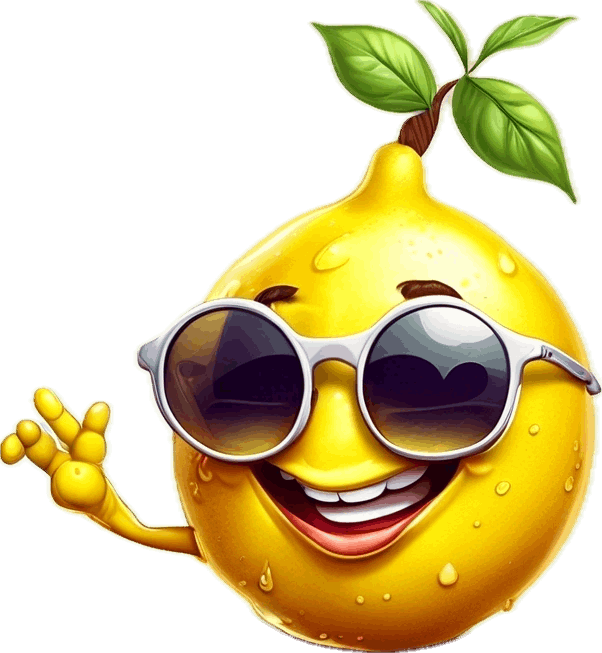 Lemon lollipop - natural ingredients