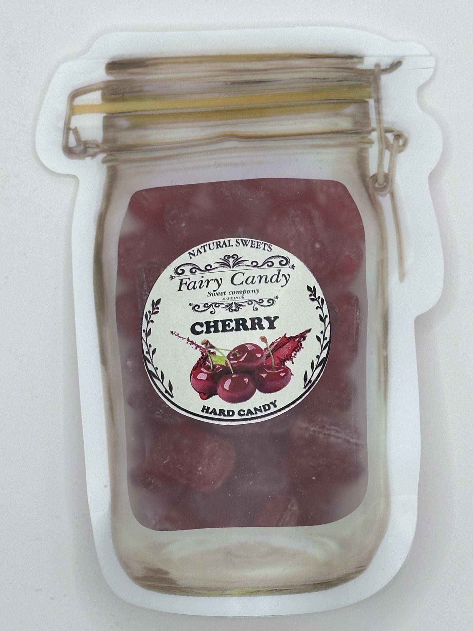 Hard Candy Cherry boiled sweets, handmade candy, drop candy, natural sweets,  rock candy Bonbon Snack flings pink white sack old fashioned treats popping candy old  fashioned