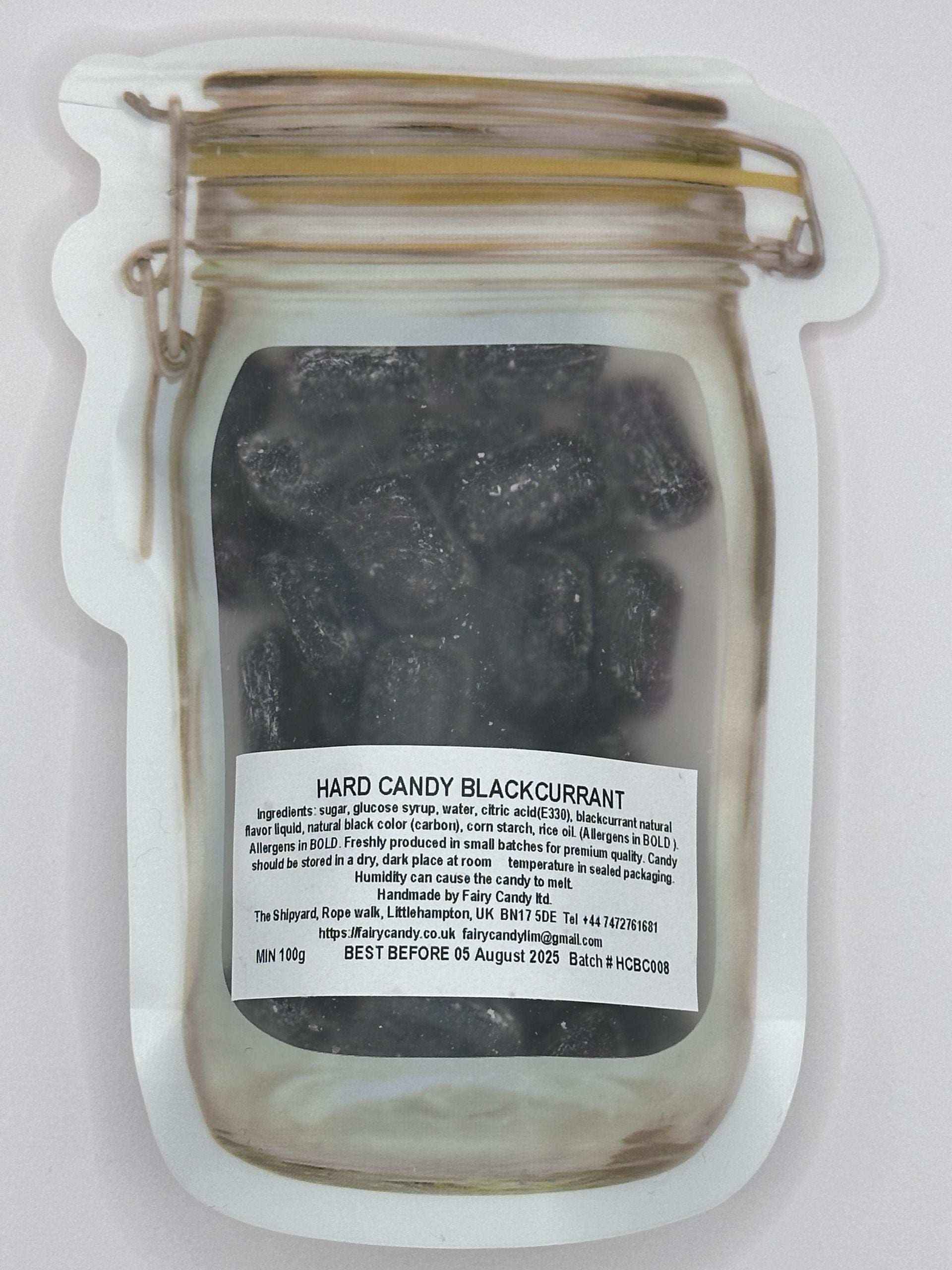 Hard Candy Blackcurrant flavour Natural Sweets Hard Candy - - Snack, Bonbon old  fashioned hard   sweets