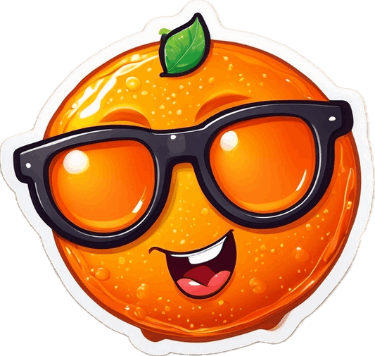 Orange lollipop - natural sweets