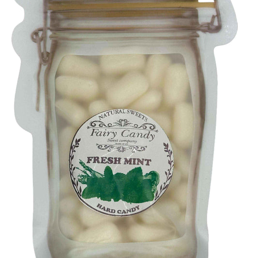 Travel Candy FRESH MINT flavour Natural Sweets Hard Candy - - Snack, Bonbon old  fashioned hard  candy tin  sweets, gourmet  sweets, candy melts, candy  mint  flavored tin  sweets gourmet  sweets fresh  mint Sugar