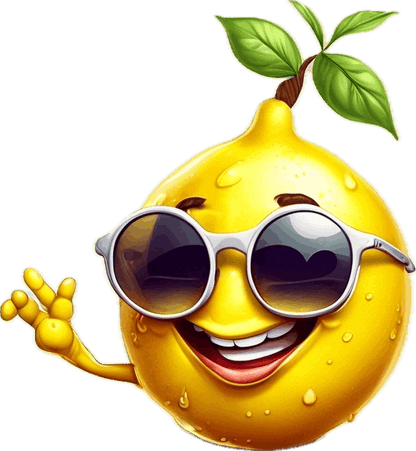 Lemon lollipop - natural ingredients