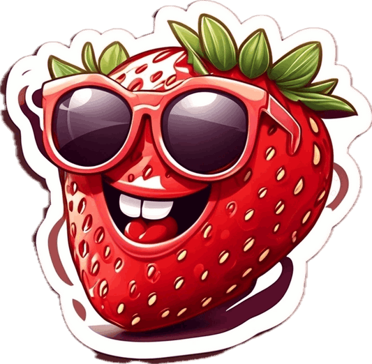 10 x Strawberry lollipop - natural ingredients